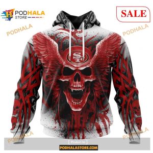 San Francisco 49ers Special Kits With Skull Art Shirt NFL Hoodie 3D 1