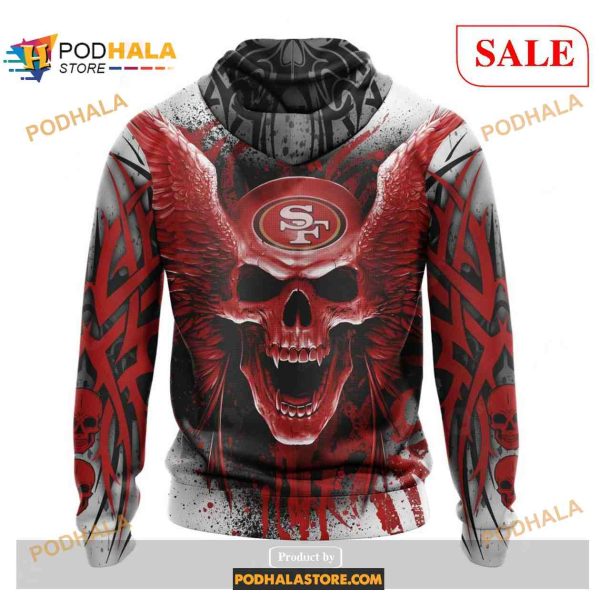 San Francisco 49ers Special Kits With Skull Art Shirt NFL Hoodie 3D