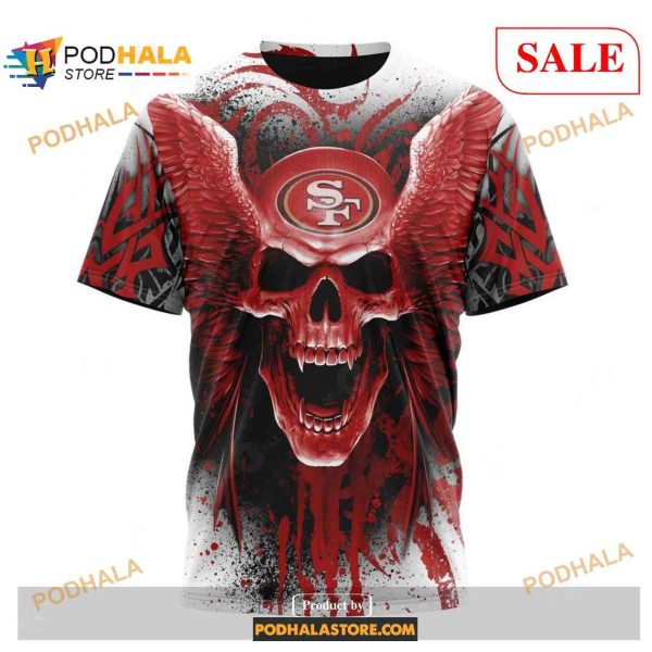San Francisco 49ers Special Kits With Skull Art Shirt NFL Hoodie 3D