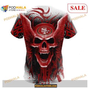 San Francisco 49ers Special Kits With Skull Art Shirt NFL Hoodie 3D 4