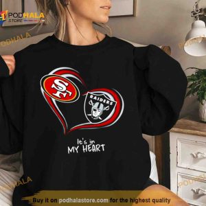 Las Vegas Raiders football heart shirt, hoodie, sweater and v-neck