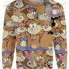 Sandy Cheeks Full Print 3D Funny Ugly Christmas Sweater