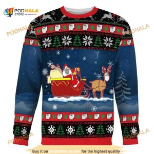 Santa 3D Funny Ugly Christmas Sweater