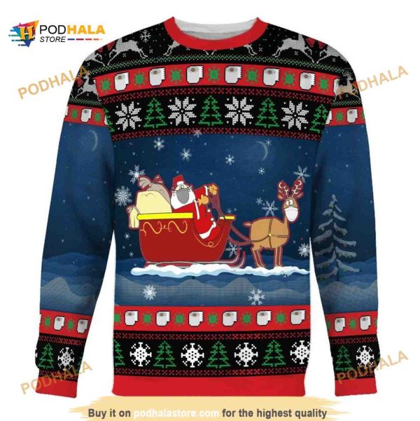 Santa 3D Funny Ugly Christmas Sweater