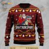 Santa And T-rex All Over Printed Funny Ugly Christmas Sweater