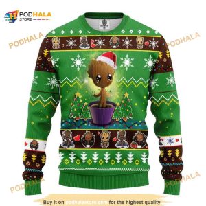 Santa Baby Groot Merry Xmas Ugly Christmas Sweater