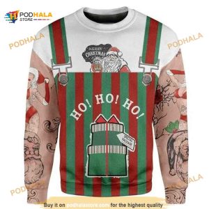 Santa Christmas All Over Printed Funny Ugly Christmas Sweater