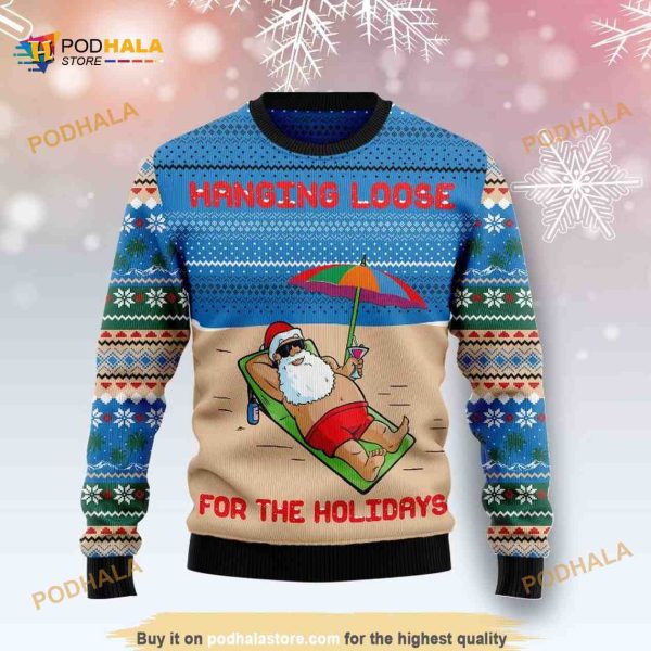 Santa Claus Holiday All Over Printed Funny Ugly Christmas Sweater