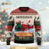 Santa Claus Is Kayaking To Town All Over Printed Sweater