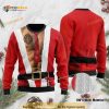Santa Claws Body With Firefighter Tattoo Christmas Funny Ugly Sweater
