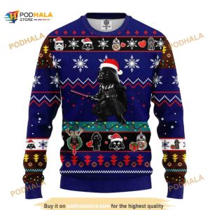 Santa Darth Vader Ugly Christmas Funny Ugly Sweater