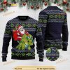 Santa Dinosaur Triceratops All Over Printed Funny Ugly Sweater