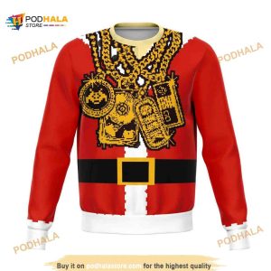 Santa Drip Dank All Over Printed Funny Ugly Sweater
