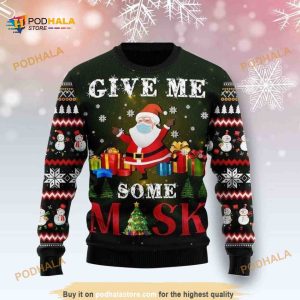 Santa Give Me All Over Printed Funny Ugly Sweater