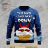 Santa Goes Down All Over Printed Funny Ugly Sweater