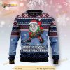 Santa Hockey All Over Printed Funny Ugly Sweater