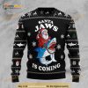 Santa Jaws All Over Printed Funny Ugly Sweater