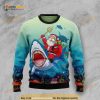 Santa Shark All Over Printed Funny Ugly Sweater