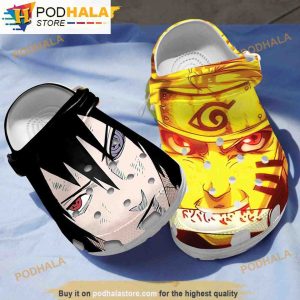 Sasuke And Naruto 3D Funny Crocs