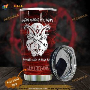 Satan Personalized Gift Travel Coffee Tumbler All Over Print 3D
