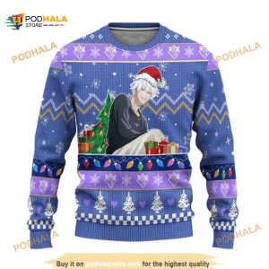 Satoru Gojo Jujutsu Kaisen Anime Christmas Ugly Wool Sweater
