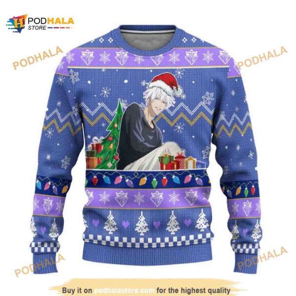 Satoru Gojo Jujutsu Kaisen Anime Christmas Ugly Wool Sweater