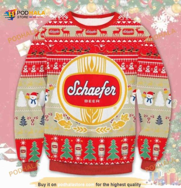 Schaefer Beer Ugly Christmas Wool Sweater