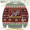 Schlitz Beer Xmas Ugly Wool Sweater