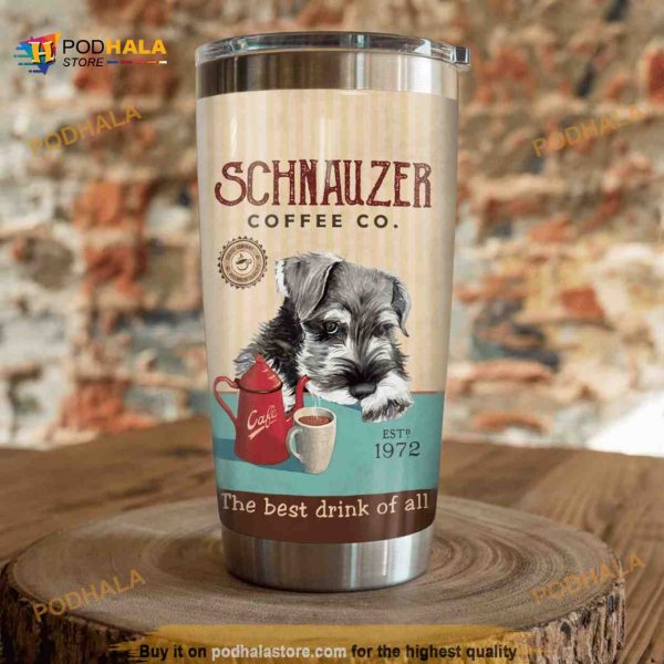 Schnauzer Dog Coffee Company Stainless Steel Cup Coffee Tumbler