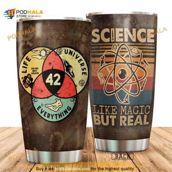 Science Is Like Magic But Real Stainless Steel Cup Coffee Tumbler