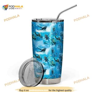 Scuba Diving Hawaiian Gift Travel Coffee Tumbler