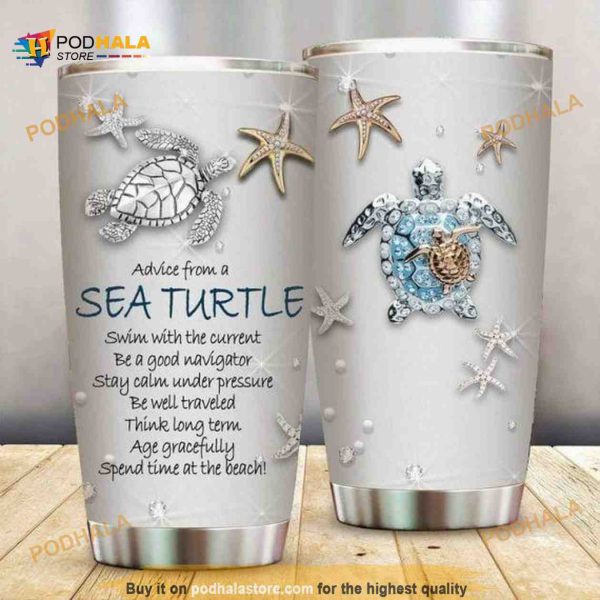 Sea Turtle Gift Travel Coffee Tumbler All Over Print