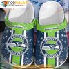 Seattle Seahawks Navy-green NFL 3D Funny Crocs Clog Shoes