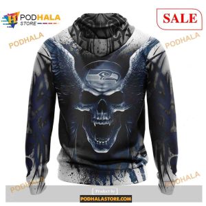 Seattle Seahawks Special Kits With Skull Art Shirt NFL Hoodie 3D 2