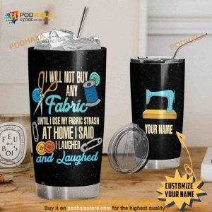 Sewing Custom Name Gift Travel Coffee Tumbler All Over Print