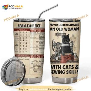 Sewing Knowledge Custom Gift Travel Coffee Tumbler