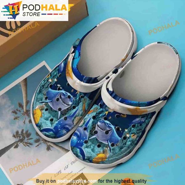 Shark 3D Funny Crocs For Adults