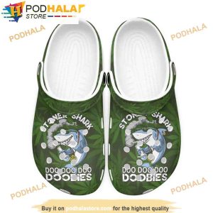 Shark Doo Doo Doo 420 3D Funny Crocs Clog Shoes