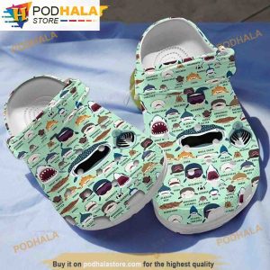 Shark Faces 3D Funny Crocs