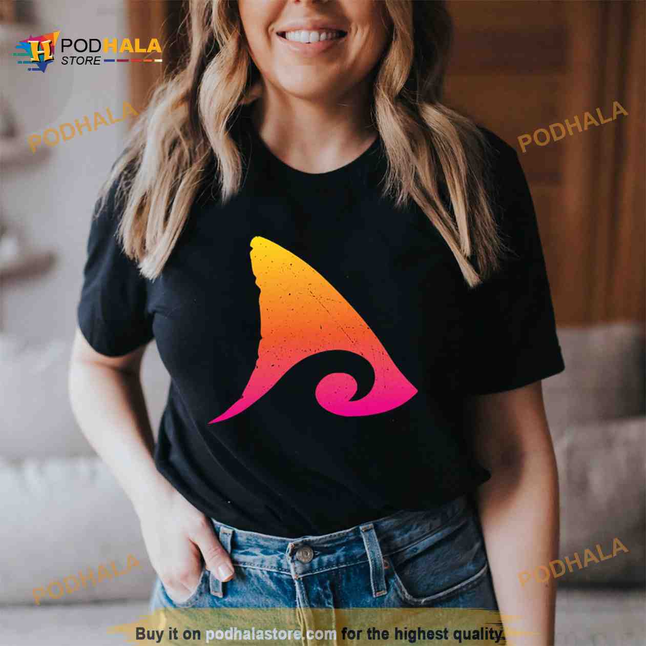 Shark Fin Ocean Wave Beowulf Shirt Shark Fin Ocean Wave Beowulf Shirt
