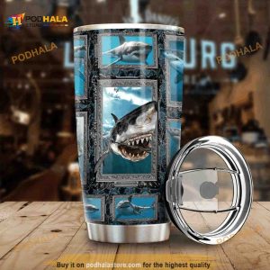 Shark Stainless Steel Cup Coffee Tumbler