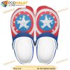 Shield Captain America Avengers 3D Funny Crocs