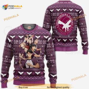 Shiratorizawa Academy Haikyuu Anime Xmas Funny Ugly Christmas Sweater