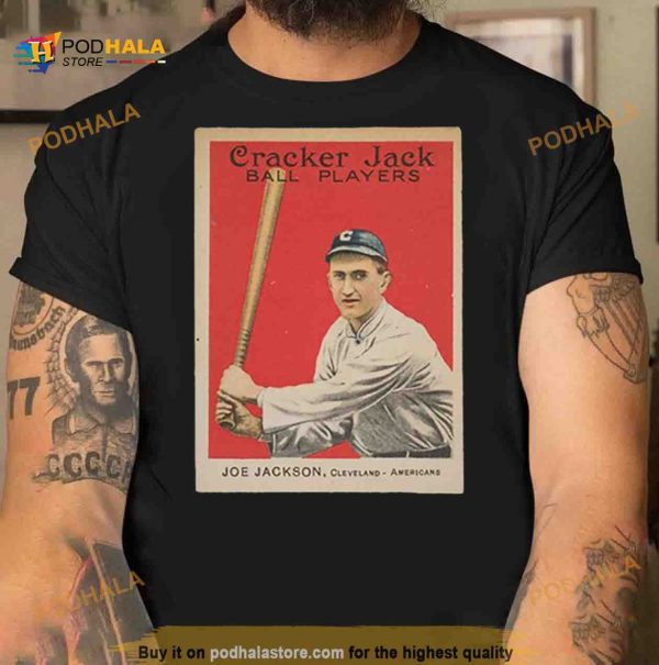 Shoeless Joe Jackson 1914 Cracker Jack Baseball Shirt