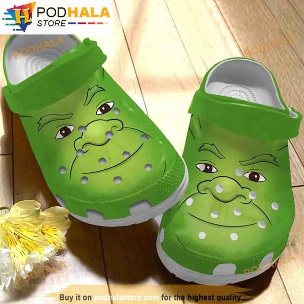 Shrek Green 3D Funny Crocs
