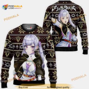 Silva Noelle Anime Black Clover Xmas Ugly Anime Christmas Sweater