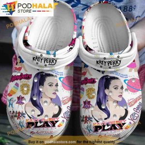 Singer Katy Perry Music 3D Funny Crocs Clog Shoes