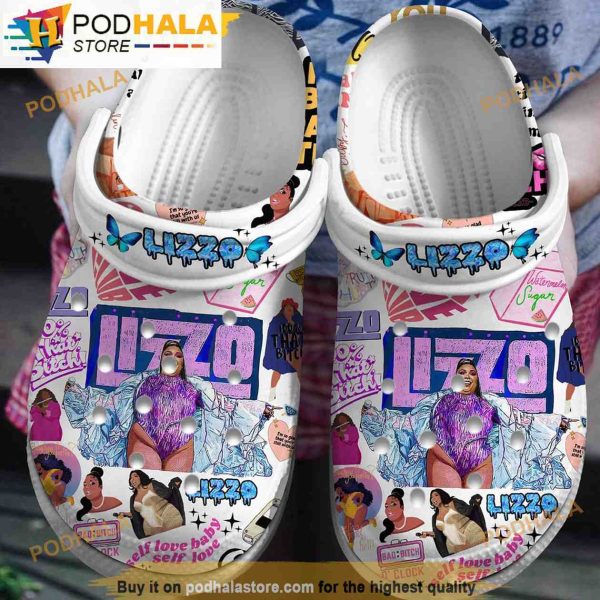 Singer Lizzo Music 3D Funny Crocs Clog Shoes
