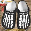 Skeleton Foot Tattoos Ride Free Clog Birthday Gift For Son 3D Funny Crocs Clog Shoes