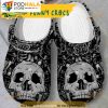Skull And Rose Bone 3D Funny Crocs